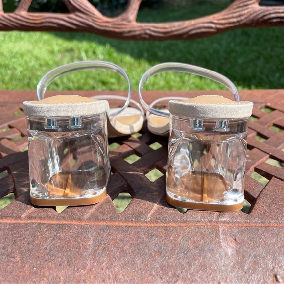 💋NWT Steve madden mott strappy clear block sandals - Picture 8 of 15
